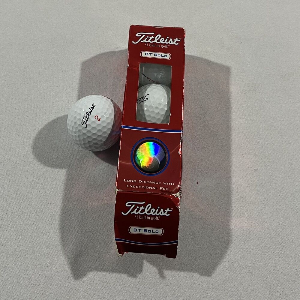 Tileist DT SoLo #2 Golf Balls Set Of 3 Long Distance Personalized NEW 2010